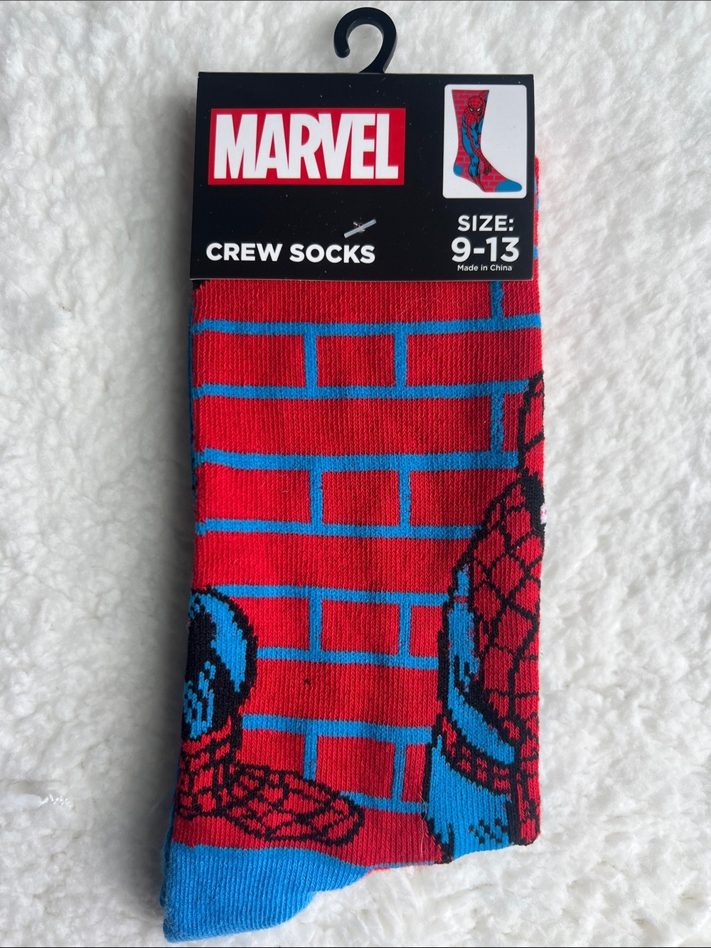 Spider Man Marvel Crew Socks